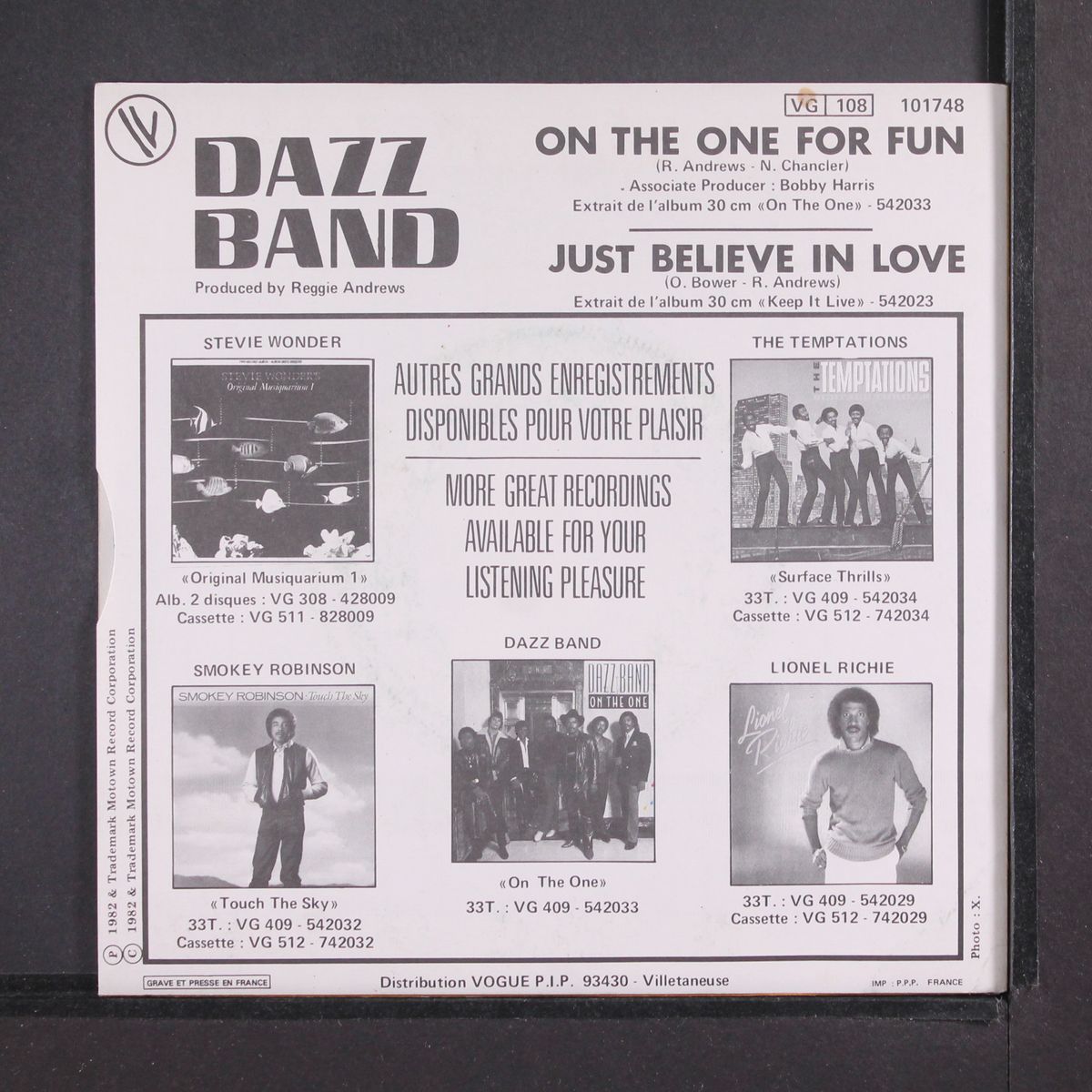 on the one for fun / just believe in love by DAZZ BAND