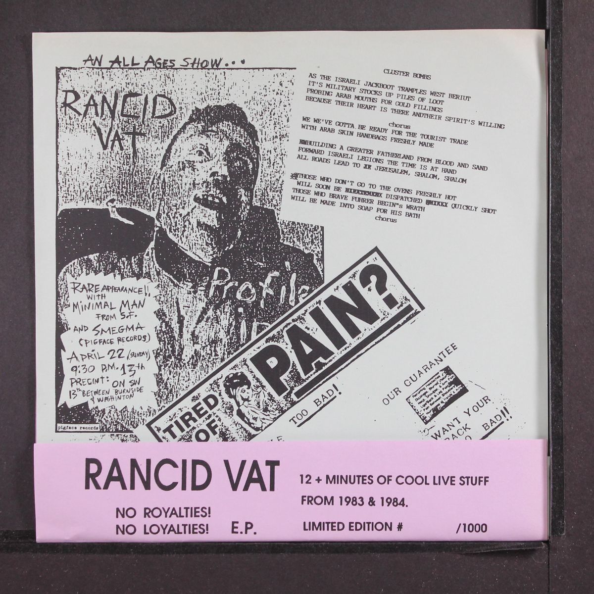 no royalties no loyalties by RANCID VAT
