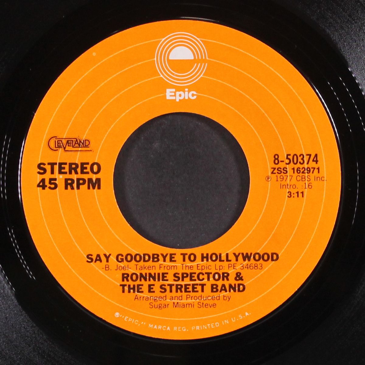 say goodbye to hollywood / baby please don't go by RONNIE SPECTOR & E STREET BAND