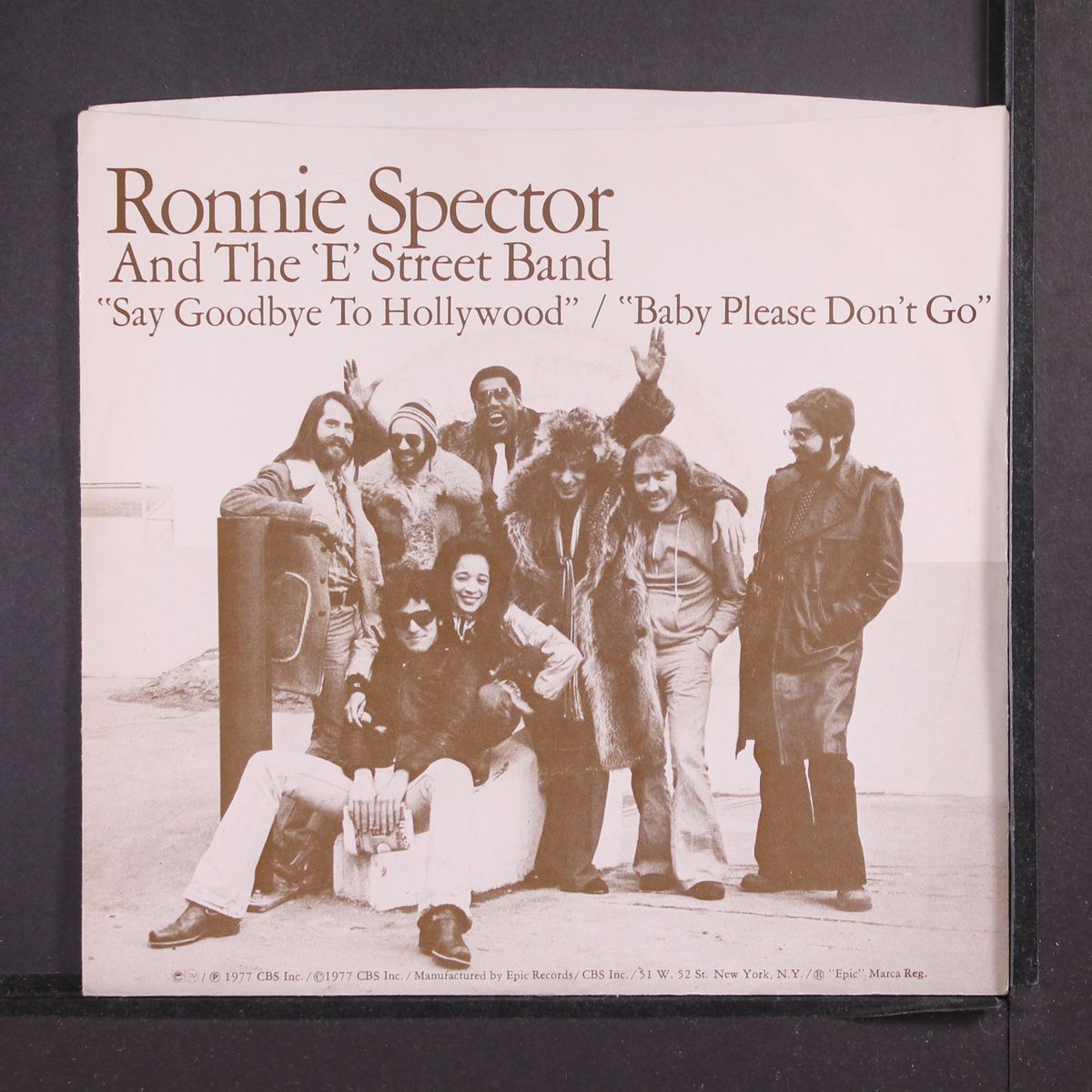 say goodbye to hollywood / baby please don't go by RONNIE SPECTOR & E STREET BAND
