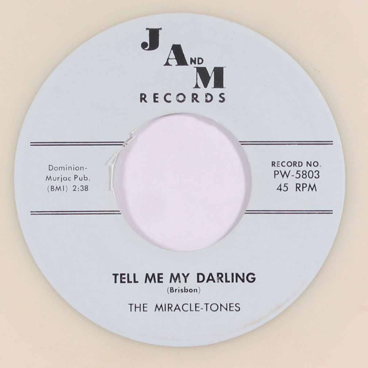 tell me my darling / mambo train by MIRACLE-TONES