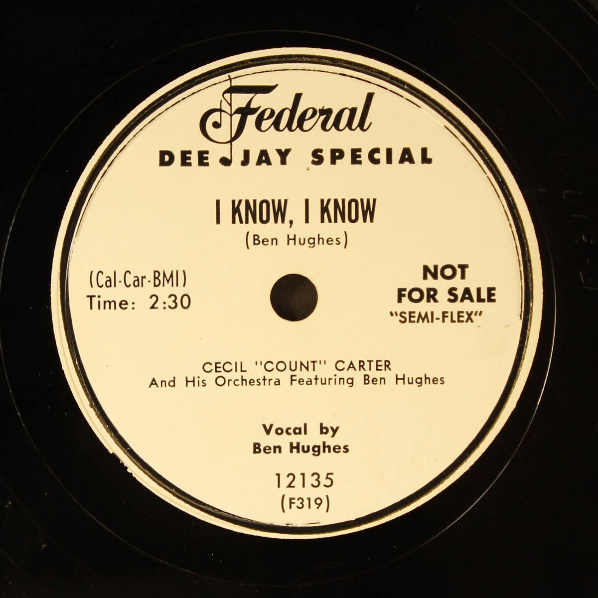ginger bread / i know i know by CECIL 'COUNT' CARTER