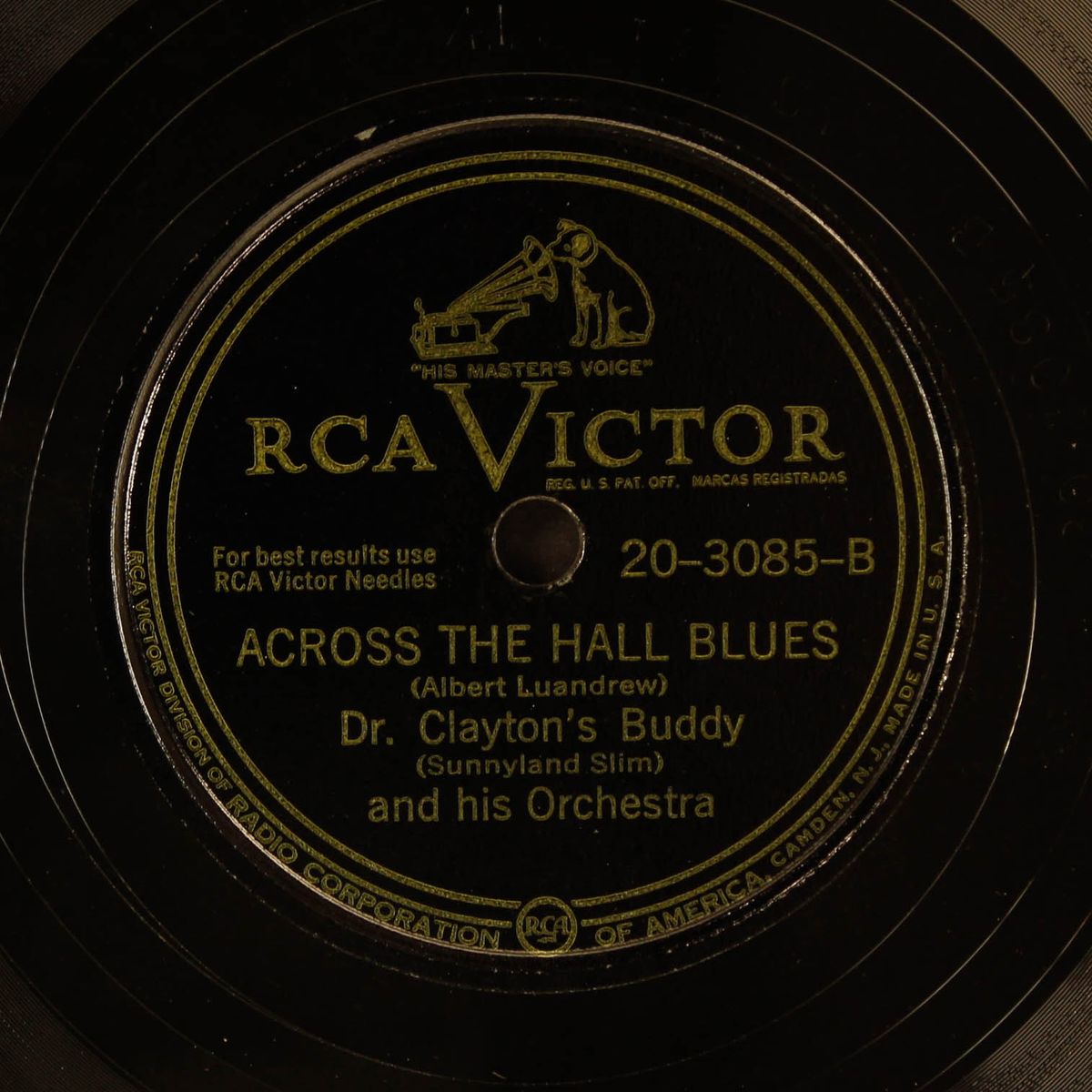 broke and hungry / across the hall blues by DR. CLAYTON'S BUDDY