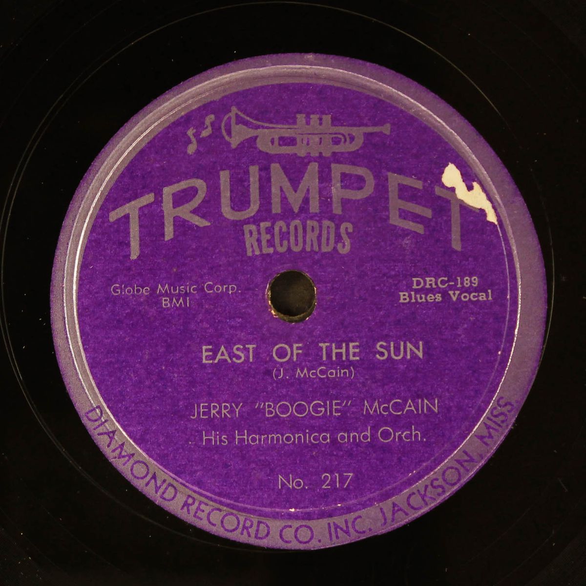 east of the sun / wine-o-wine by JERRY 'BOOGIE' MCCAIN