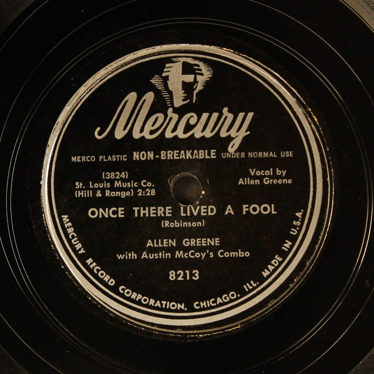 no crying blues / once there lived a fool by ALLEN GREENE