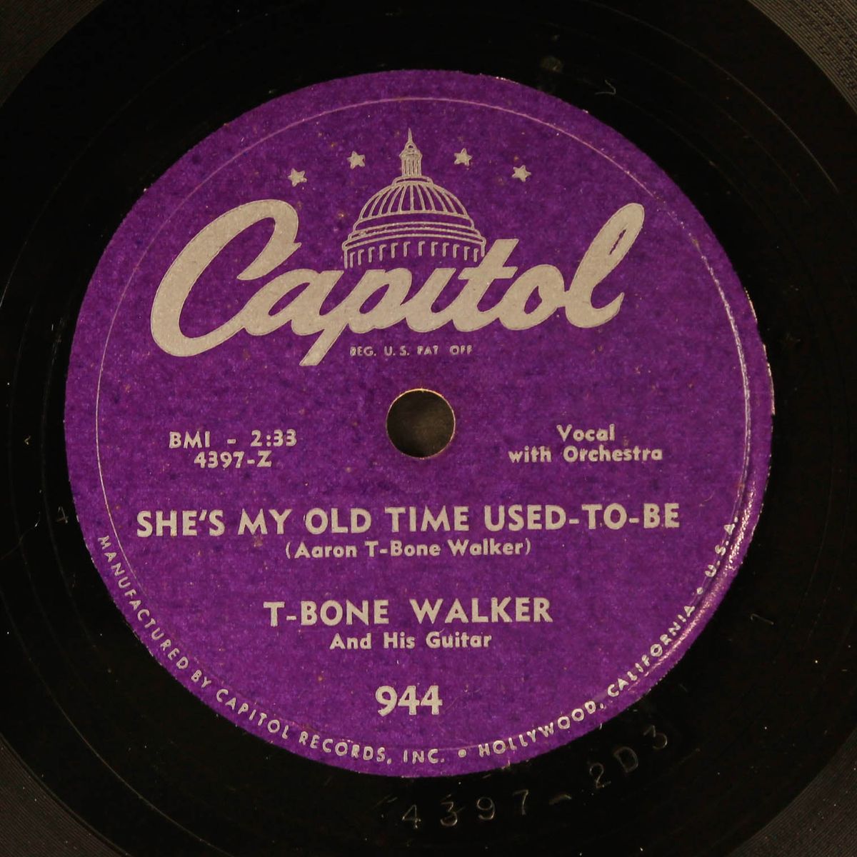 too much trouble blues / she's my old time used-to-be by T-BONE WALKER