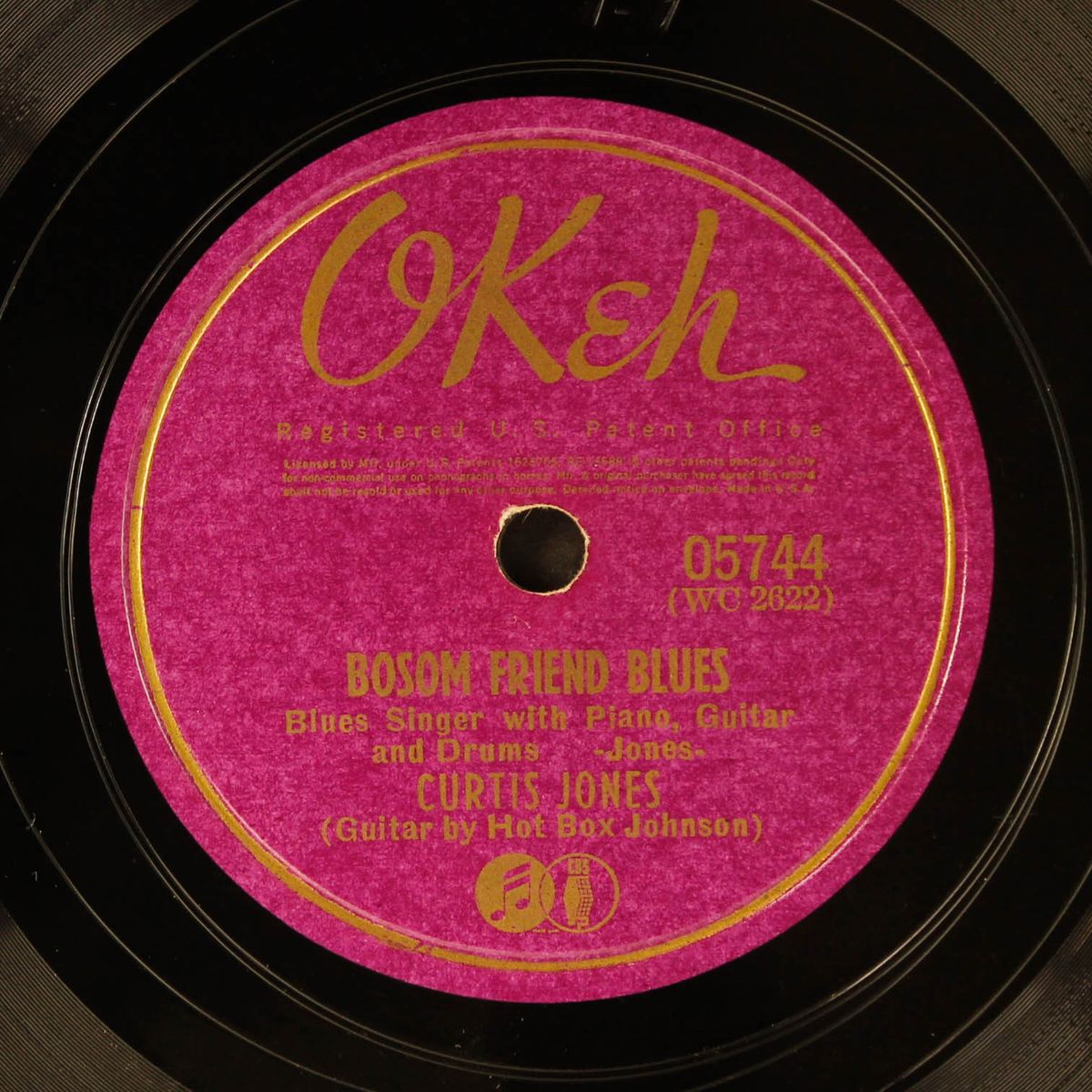 blue and lonesome / bosom friend blues by CURTIS JONES