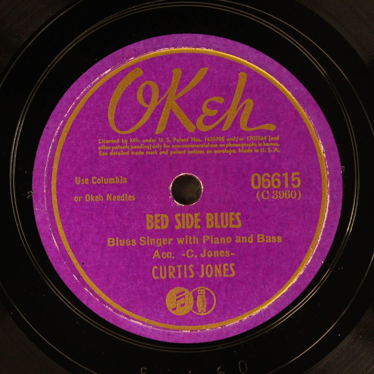 glamour & glory blues / bed side blues by CURTIS JONES