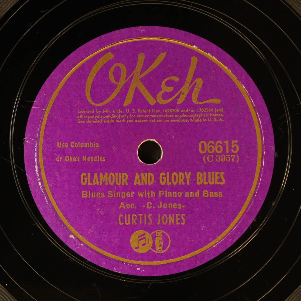 glamour & glory blues / bed side blues by CURTIS JONES