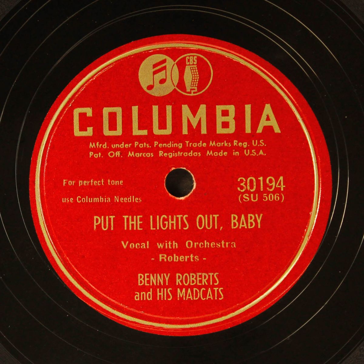 hotbox mama / put the lights out, baby by BENNY ROBERTS