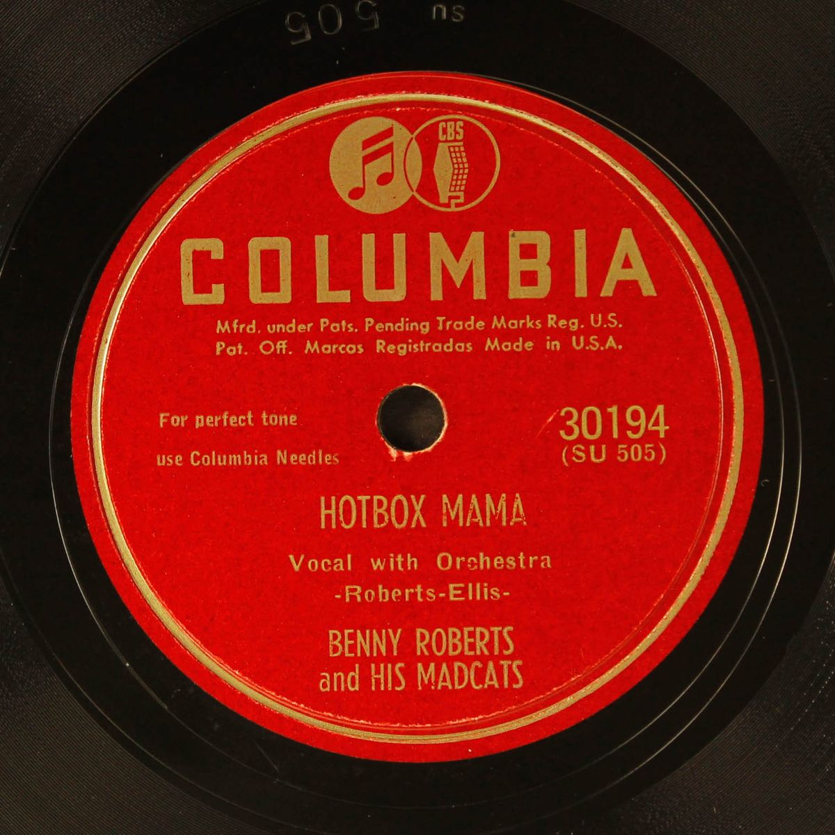 hotbox mama / put the lights out, baby by BENNY ROBERTS