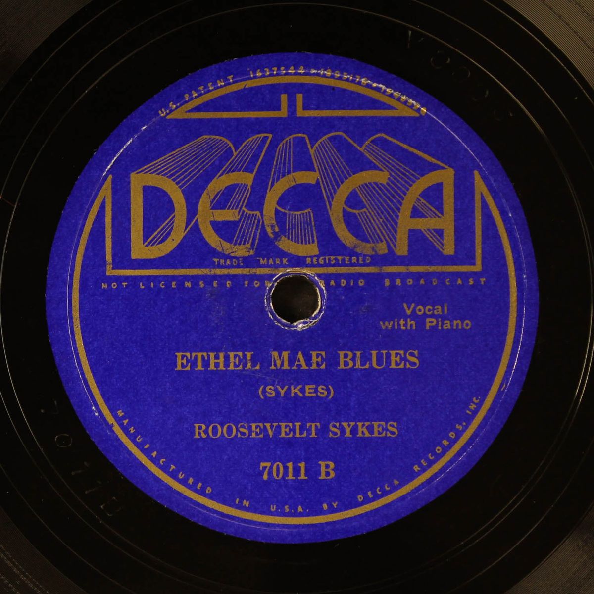 ethel mae blues / d-b-a blues by ROOSEVELT SYKES