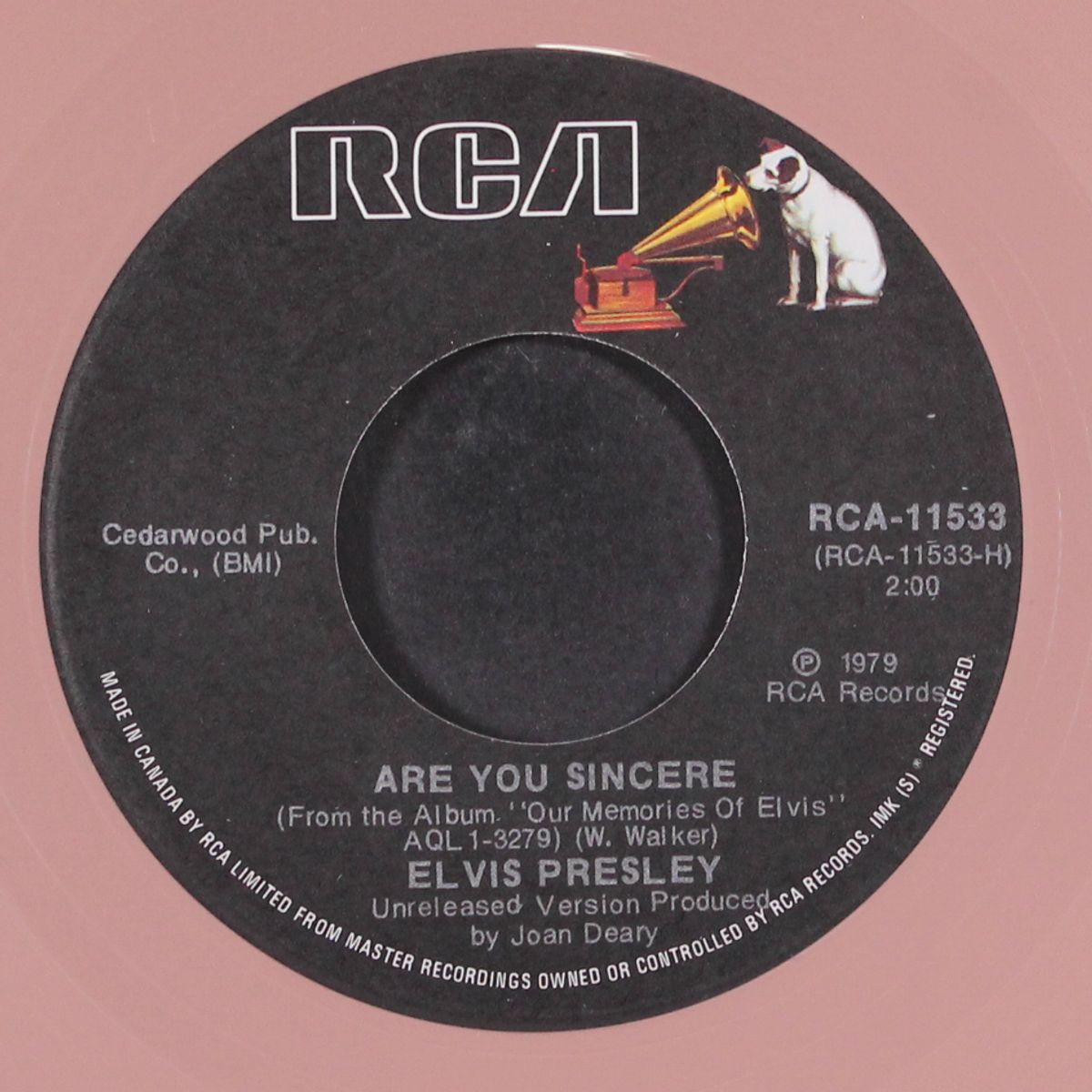 are you sincere / solitaire by ELVIS PRESLEY