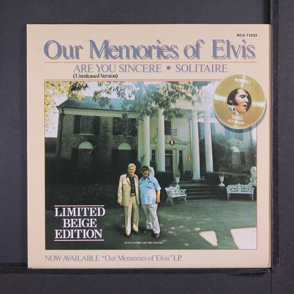 are you sincere / solitaire by ELVIS PRESLEY