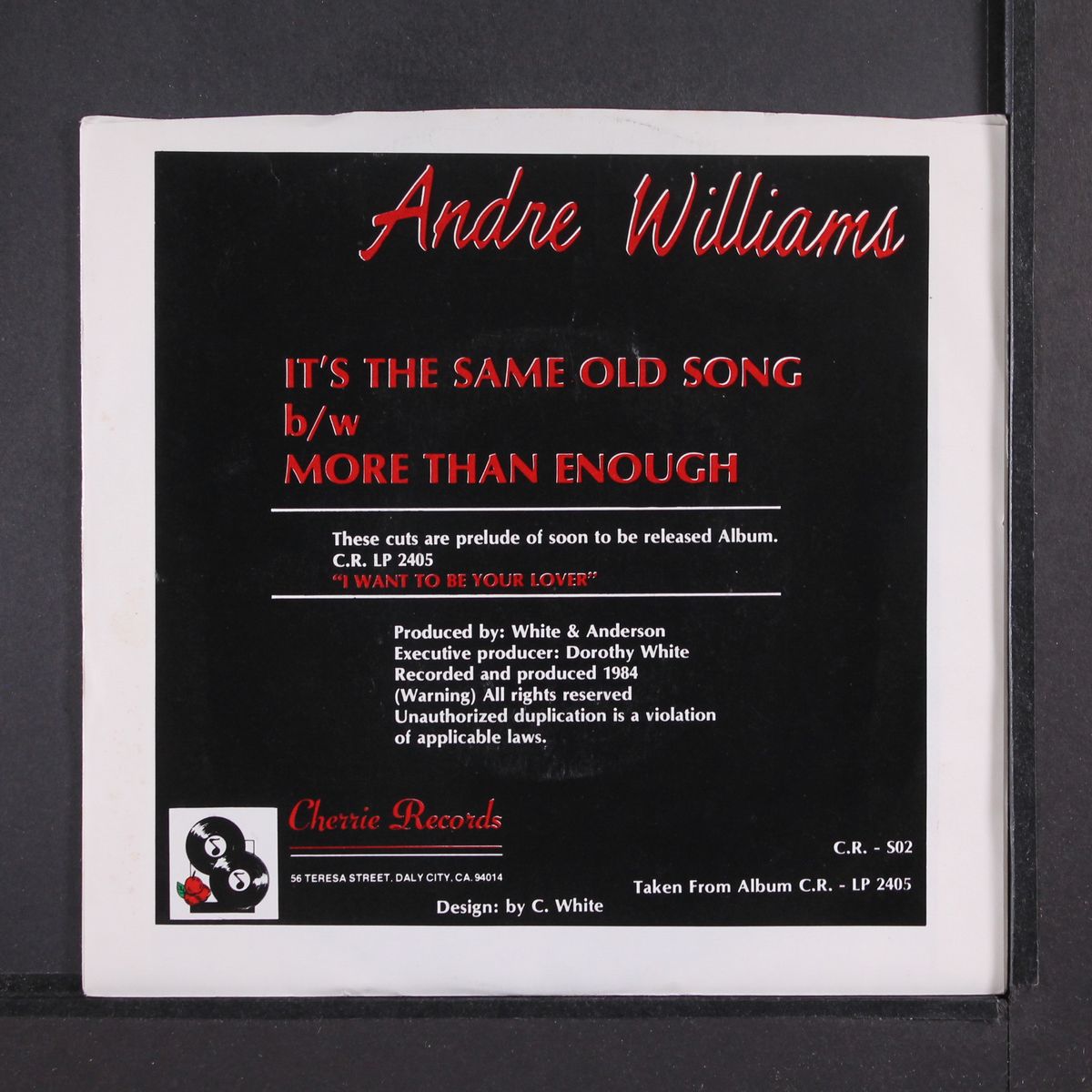 more than enough / it's the same old song by ANDRE WILLIAMS