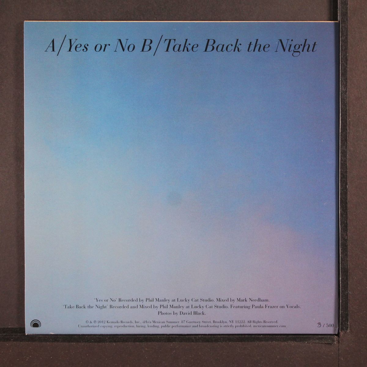 yes or no / take back the night by FRESH & ONLYS