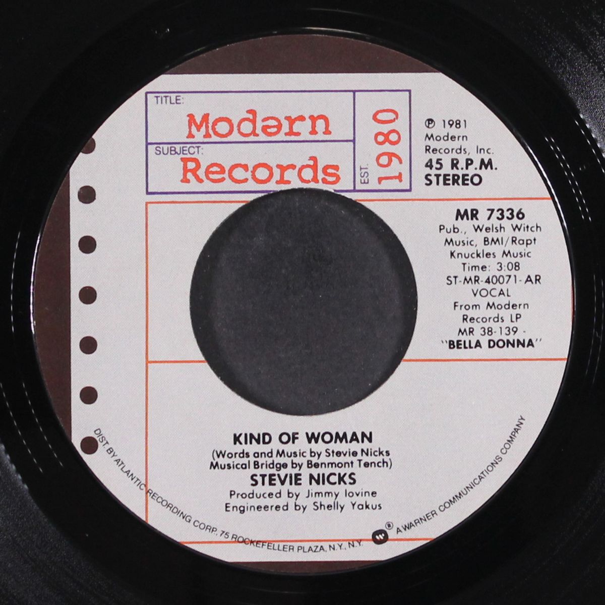 stop draggin' my heart around / kind of woman by STEVIE NICKS W/ TOM PETTY
