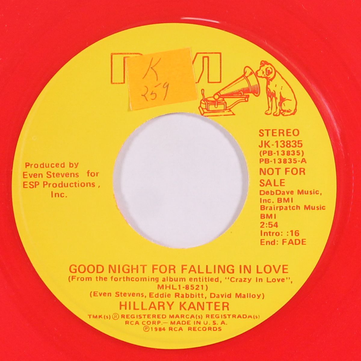 good night for falling in love / same by HILLARY KANTER