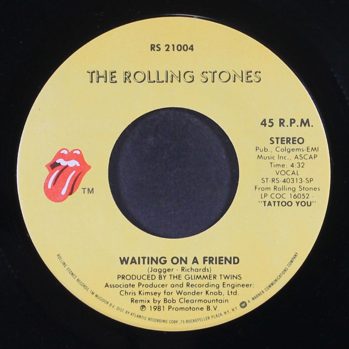waiting on a friend / little t & a by ROLLING STONES