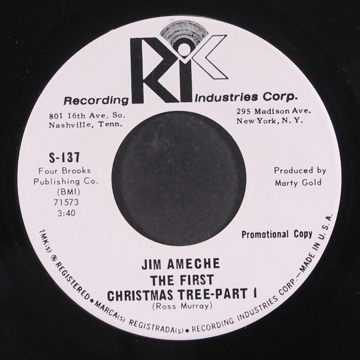 the first christmas tree by JIM AMECHE