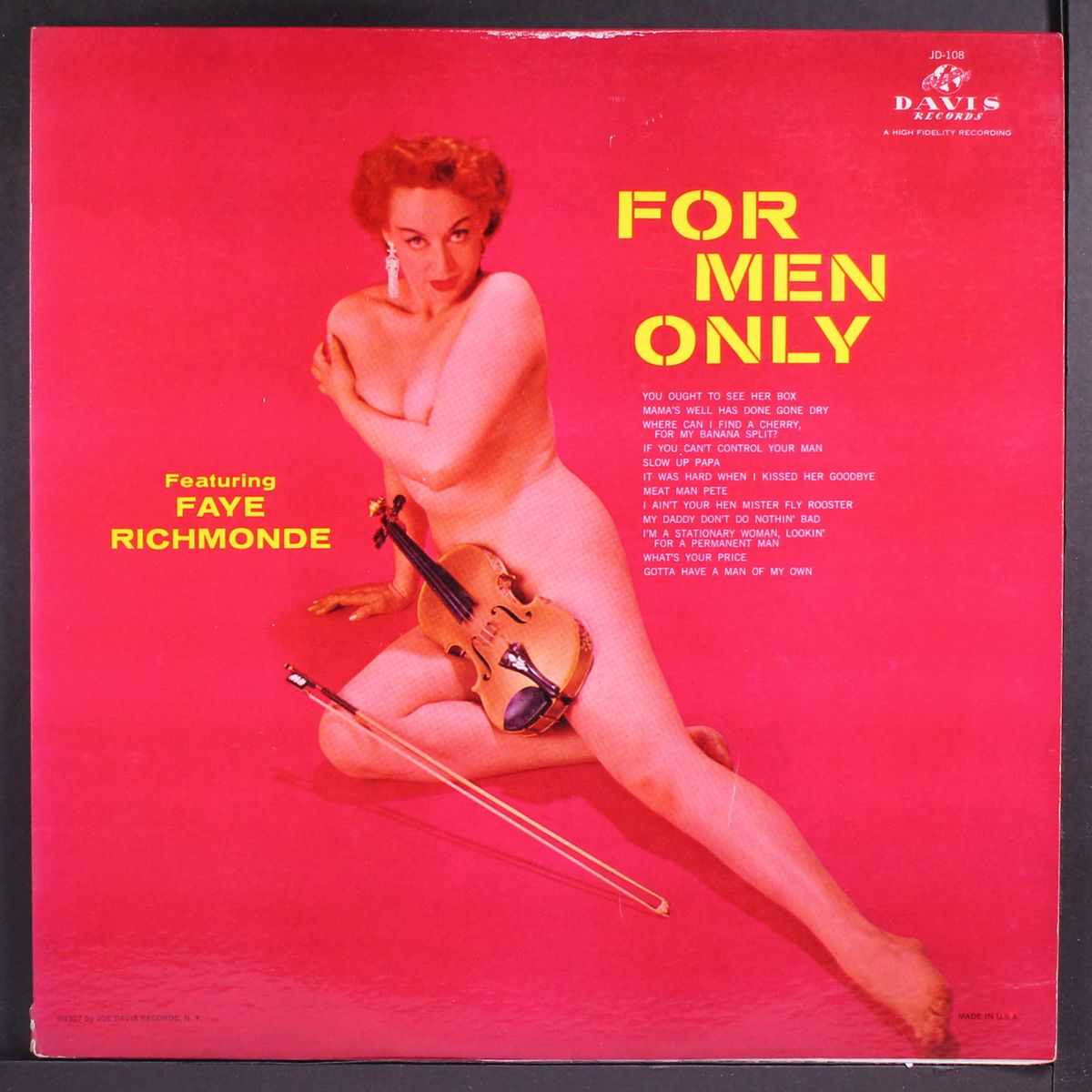 for men only by FAYE RICHMONDE