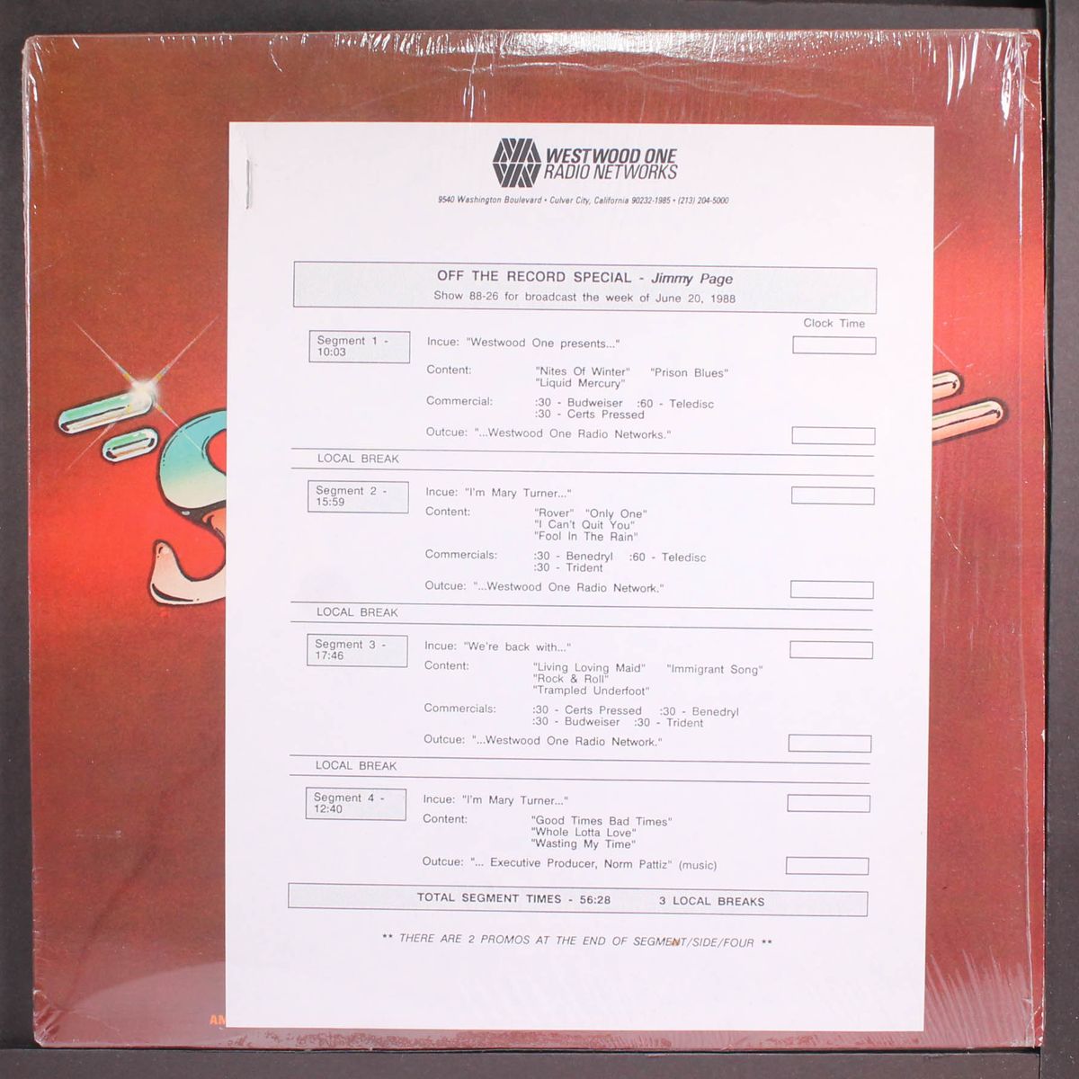 off the record special by JIMMY PAGE