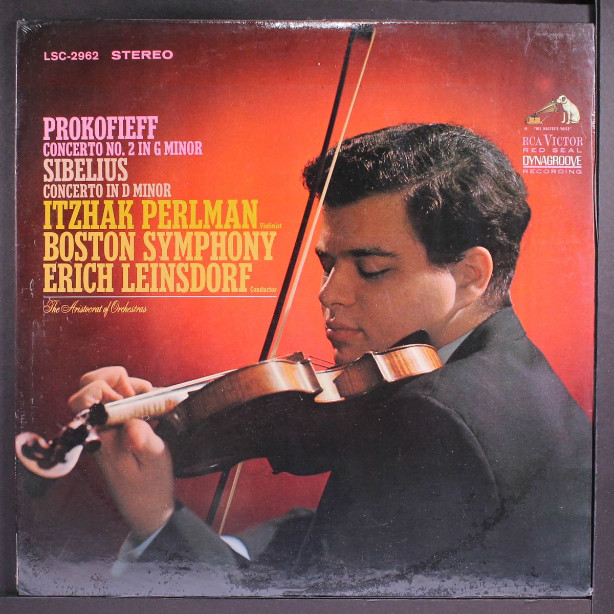 prokofie: concerto 2, sibelius: concerto in d minor by ITZHAK PERLMAN
