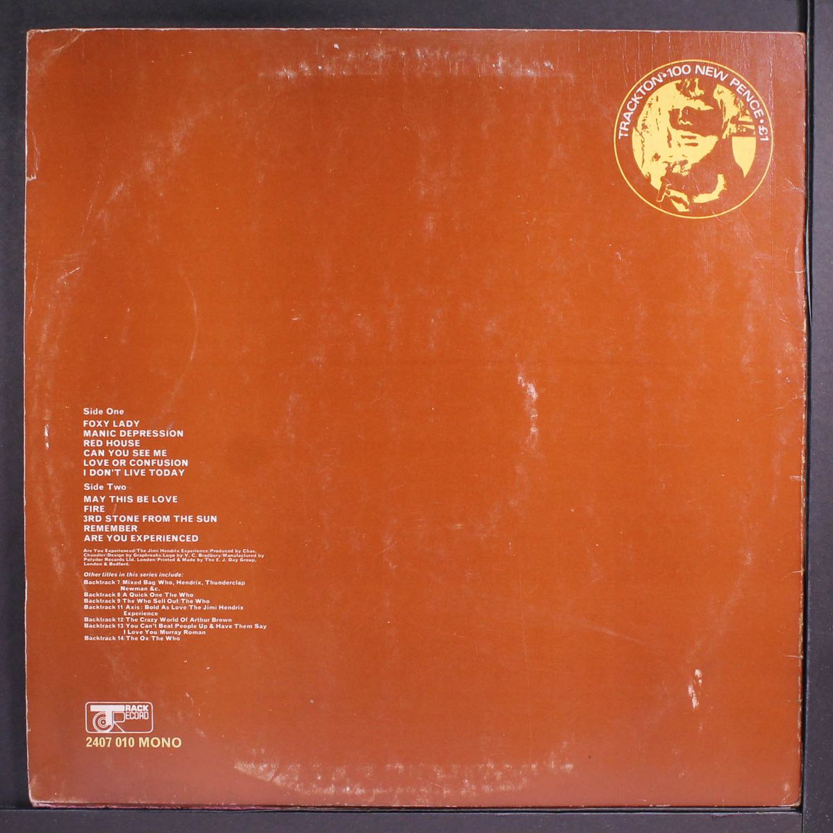 backtrack 10: are you experienced by JIMI HENDRIX EXPERIENCE