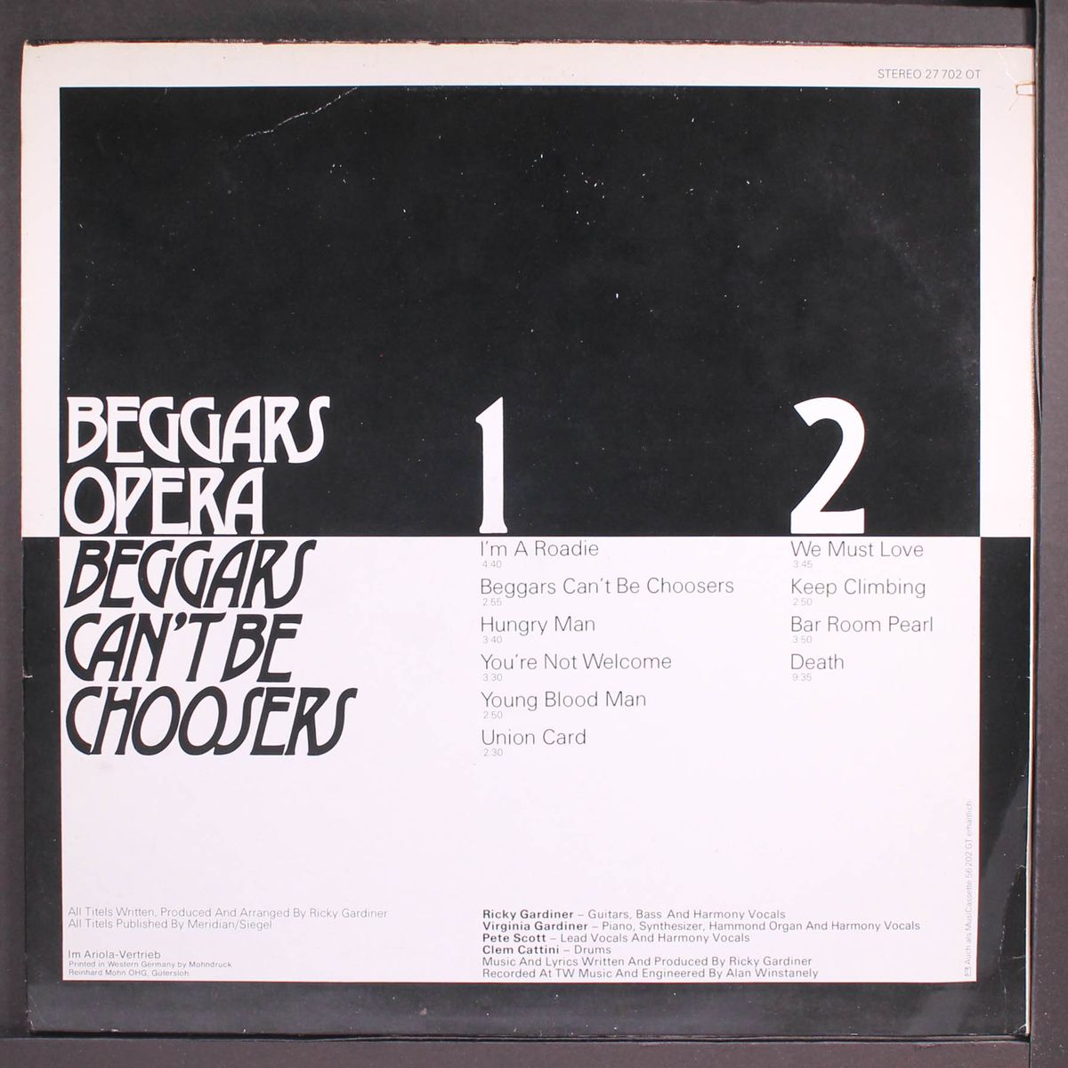 beggars can't be choosers by BEGGAR'S OPERA