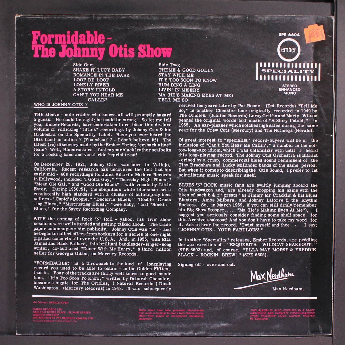 formidable by JOHNNY OTIS