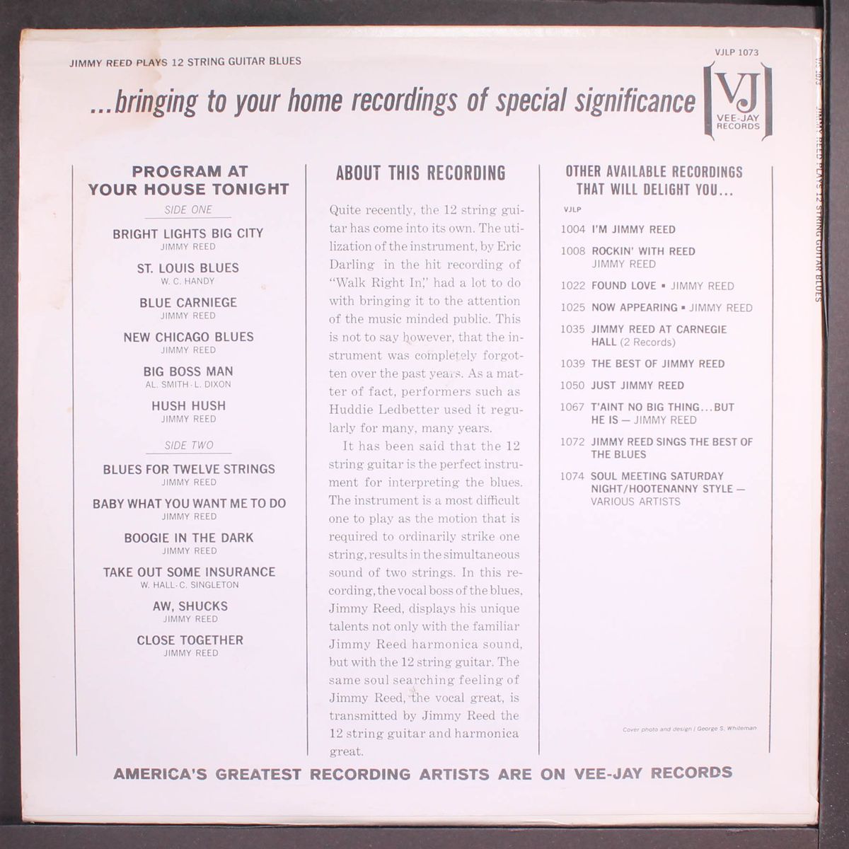 plays 12 string guitar blues by JIMMY REED