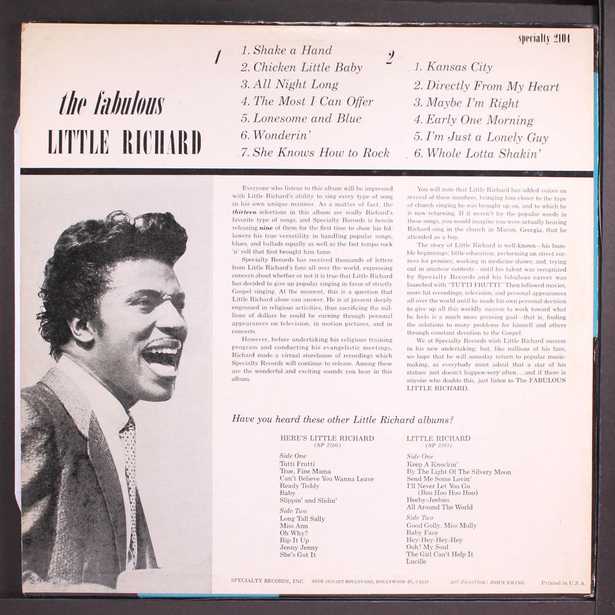 the fabulous little richard by LITTLE RICHARD