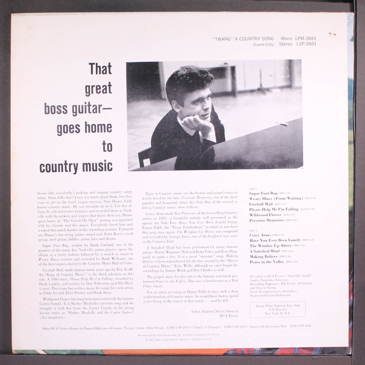 twang a country song by DUANE EDDY