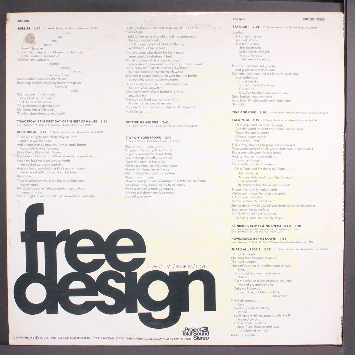 stars/time/bubbles/love by FREE DESIGN