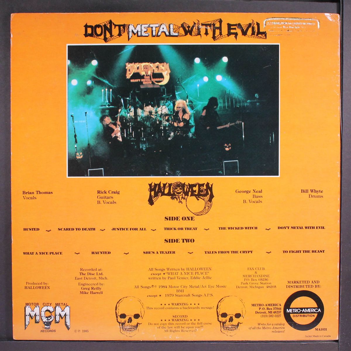 don't metal with evil by HALLOWEEN