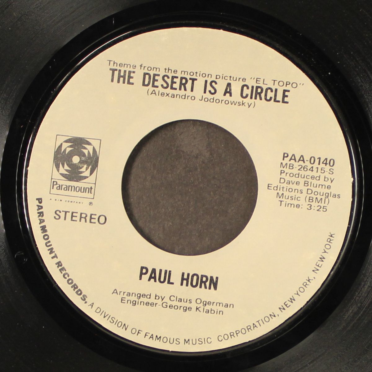 the desert is a circle / mono by PAUL HORN
