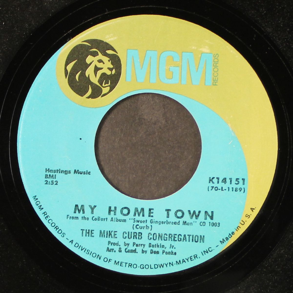 my home town by MIKE CURB