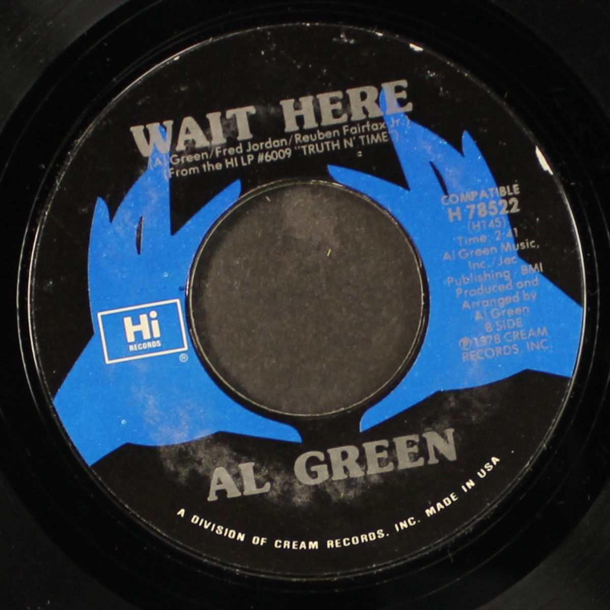 to sir with love / wait here by AL GREEN