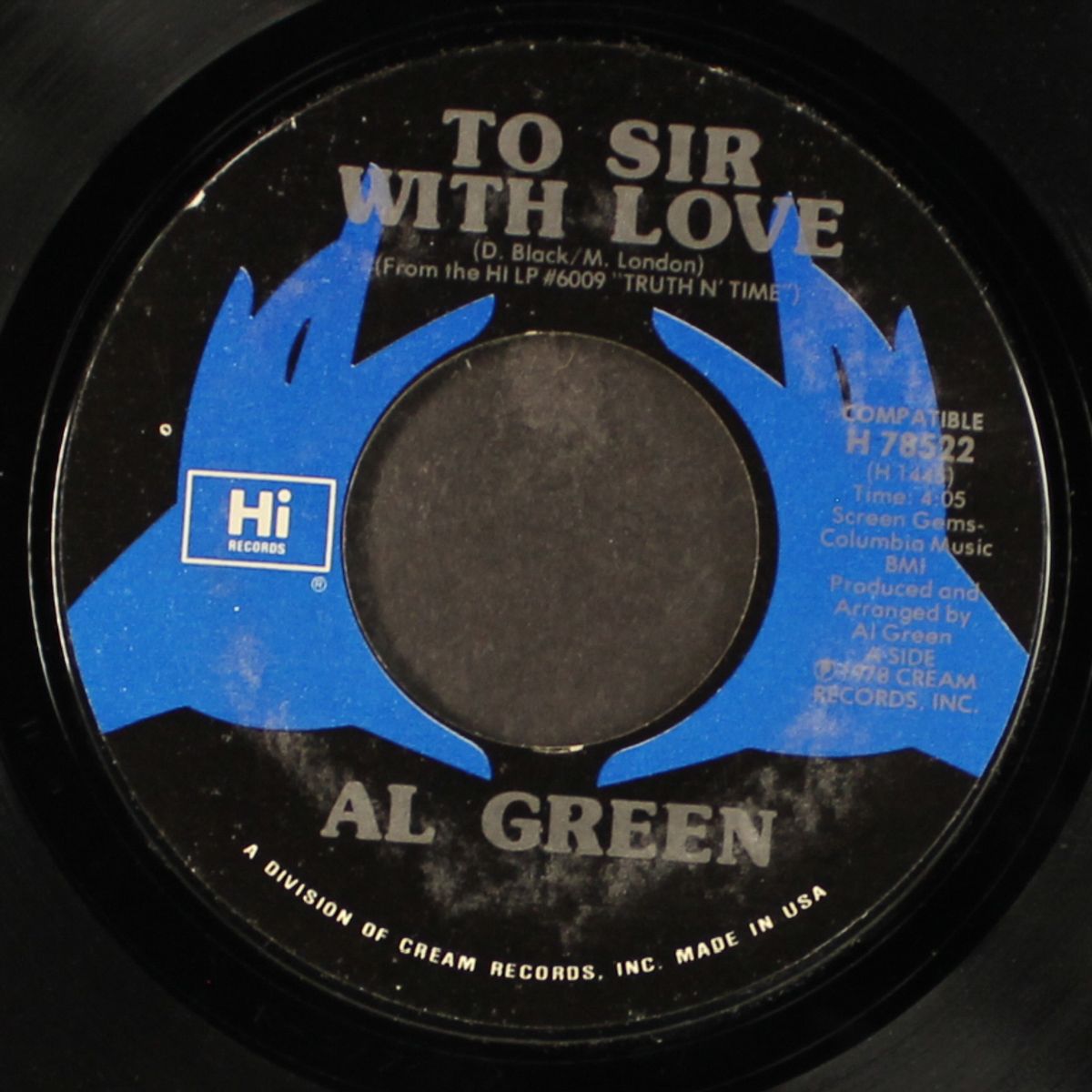 to sir with love / wait here by AL GREEN