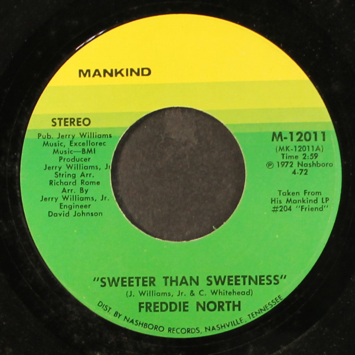 sweeter than sweetness by FREDDIE NORTH