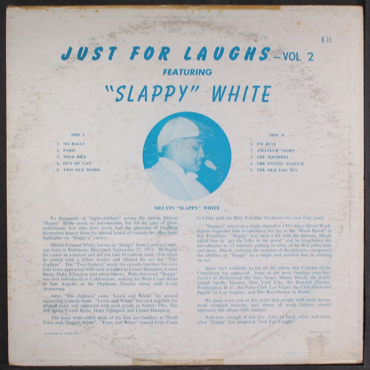 just for laughs vol. 2 by SLAPPY WHITE