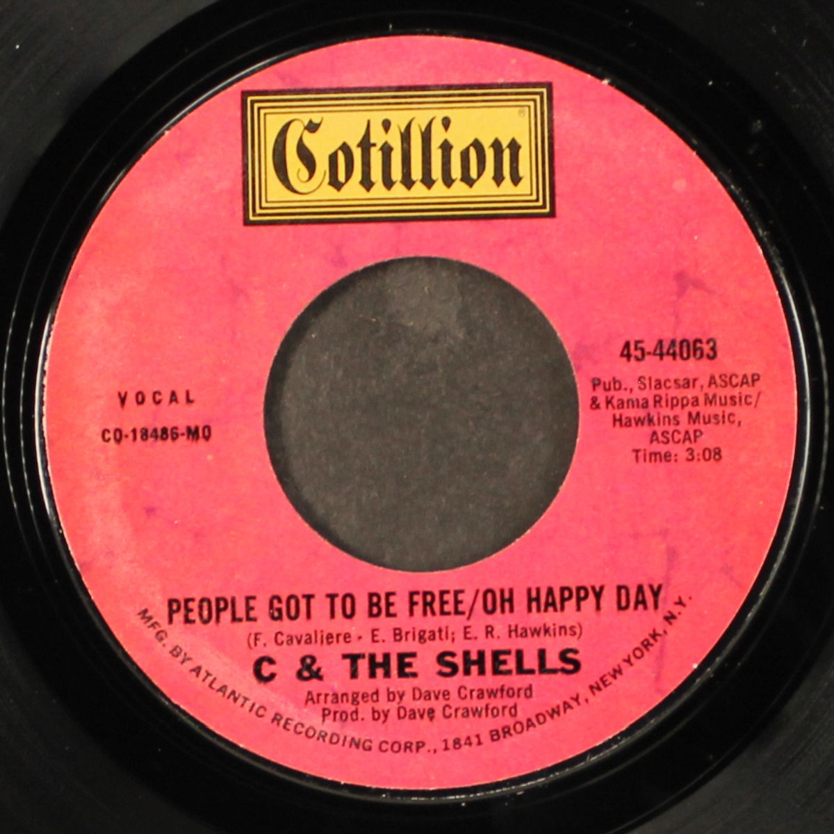 private number / people got to be free/oh happy day by C & SHELLS