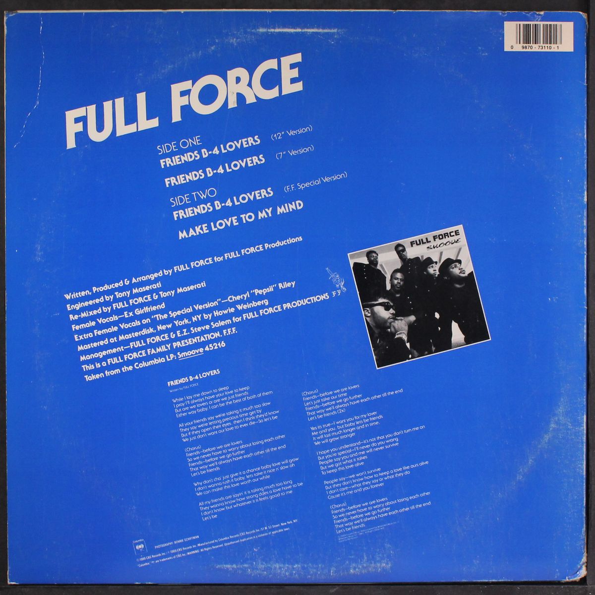 friends b-4 lovers by FULL FORCE