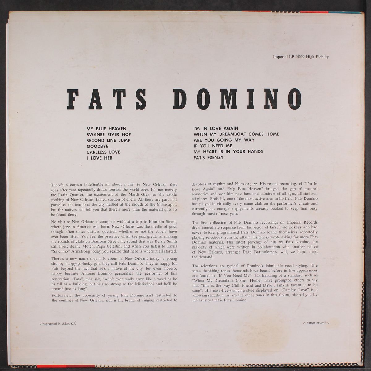 rock and rollin' by FATS DOMINO