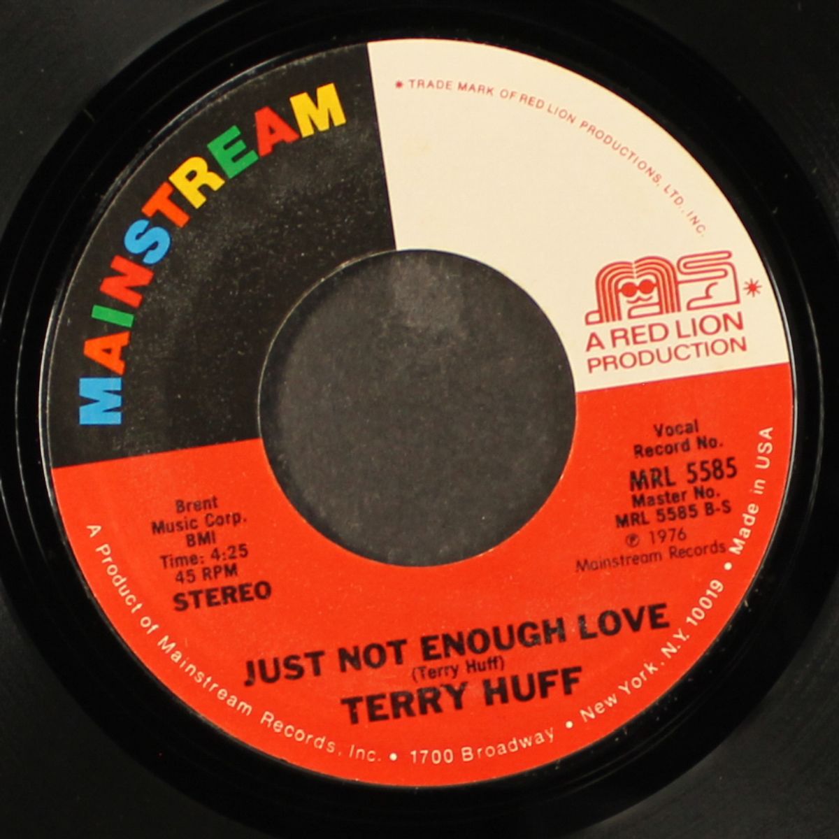 that's when it hurts / just not enough love by TERRY HUFF