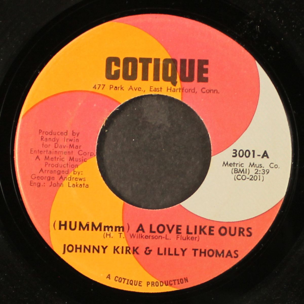a love like ours / bitter with the sweet by JOHNNY KIRK & LILLY THOMAS
