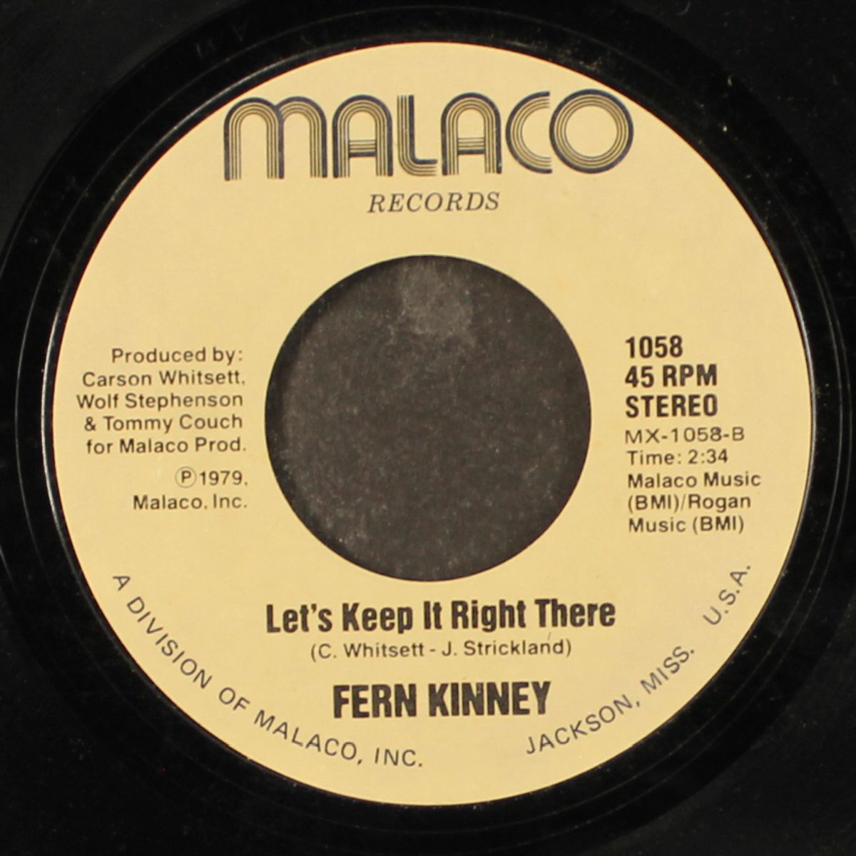 groove me / let's keep it right there by FERN KINNEY