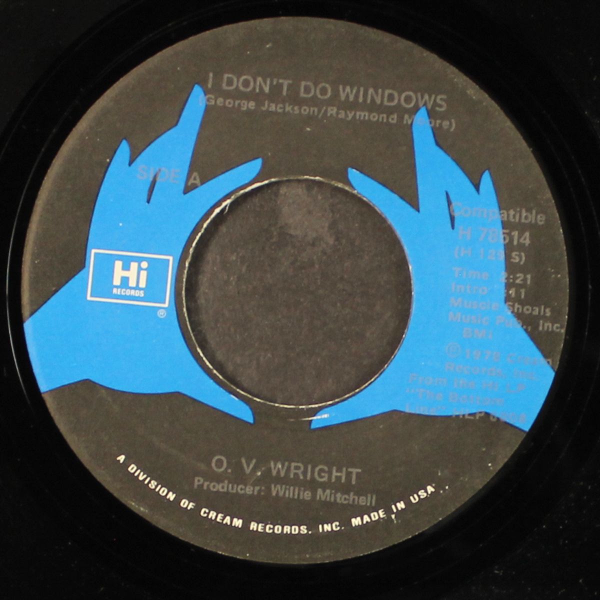 i don't do windows / i feel love growin' by O.V. WRIGHT