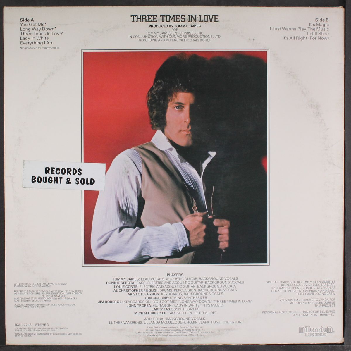 three times in love by TOMMY JAMES