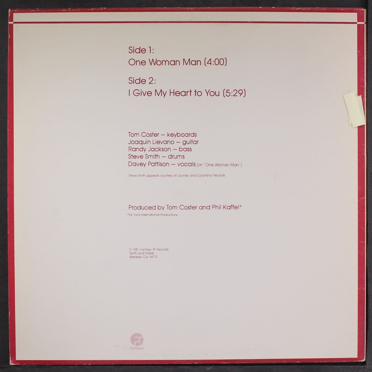 one woman man by TOM COSTER